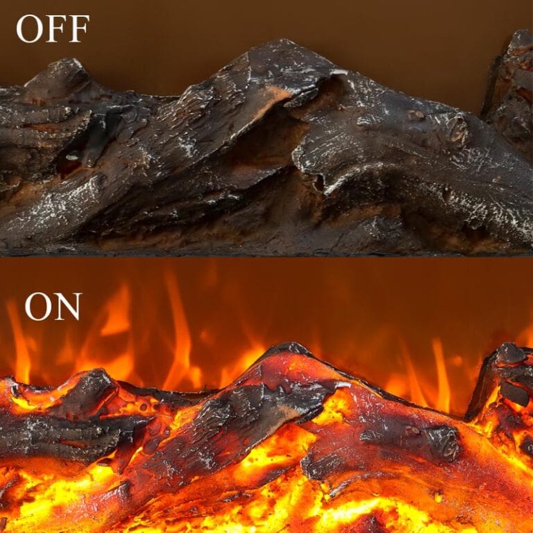 Decorative fireplace core