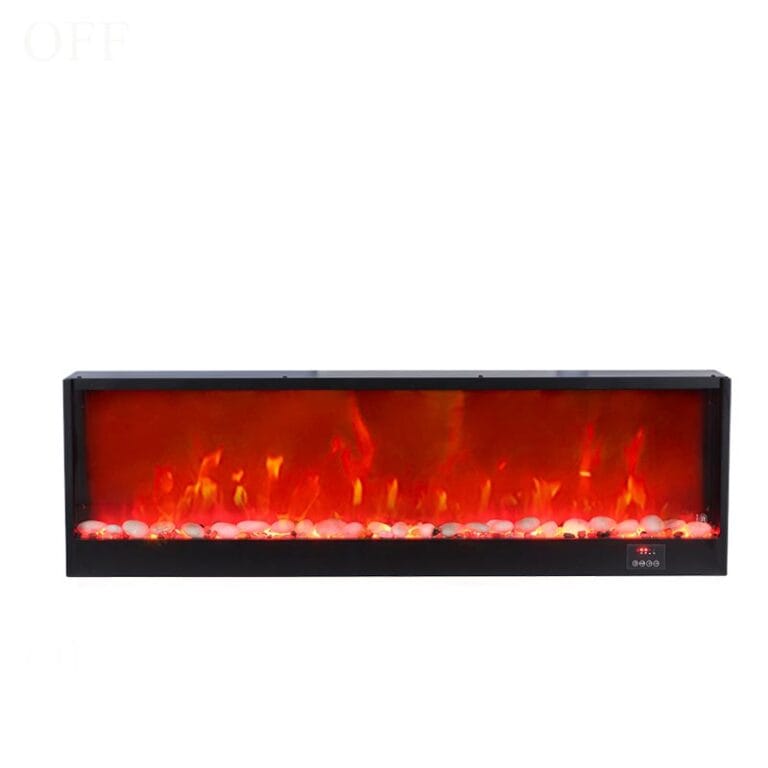 fireplace with stone