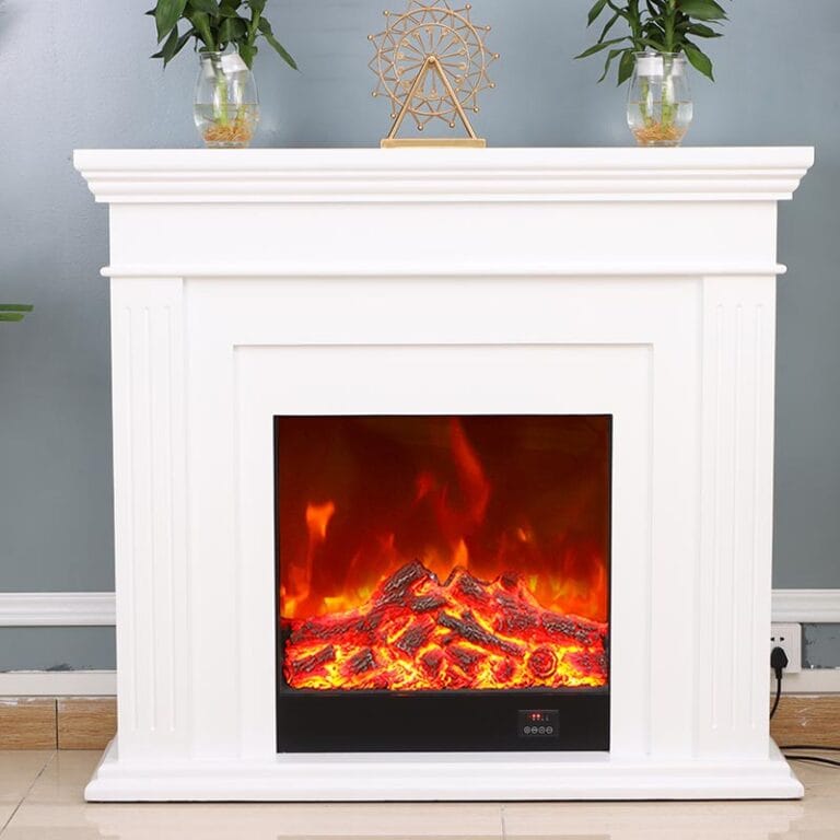 simple fireplace