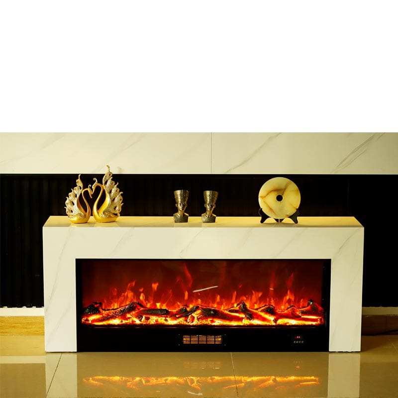 stone painting fireplace